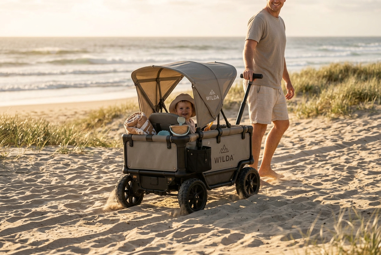 WILDA cart used at Beach Days